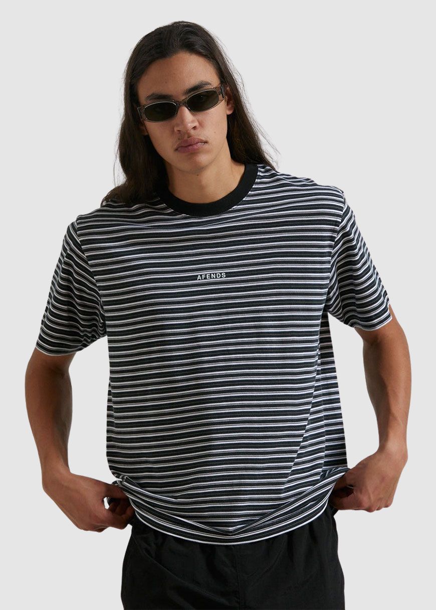 Ender Recycled Stripe Retro Fit Tee Ender Recycled Stripe Retro Fit Tee