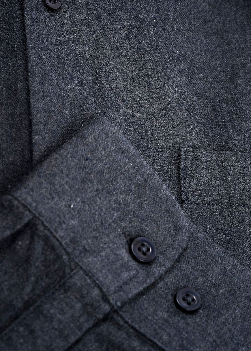 Melangé Flannel Custom Fit Shirt Melangé Flannel Custom Fit Shirt