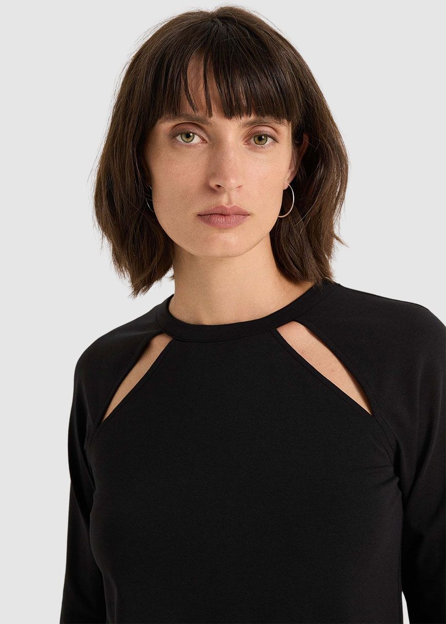 Raglanshirt mit Cut-Out Raglanshirt mit Cut-Out