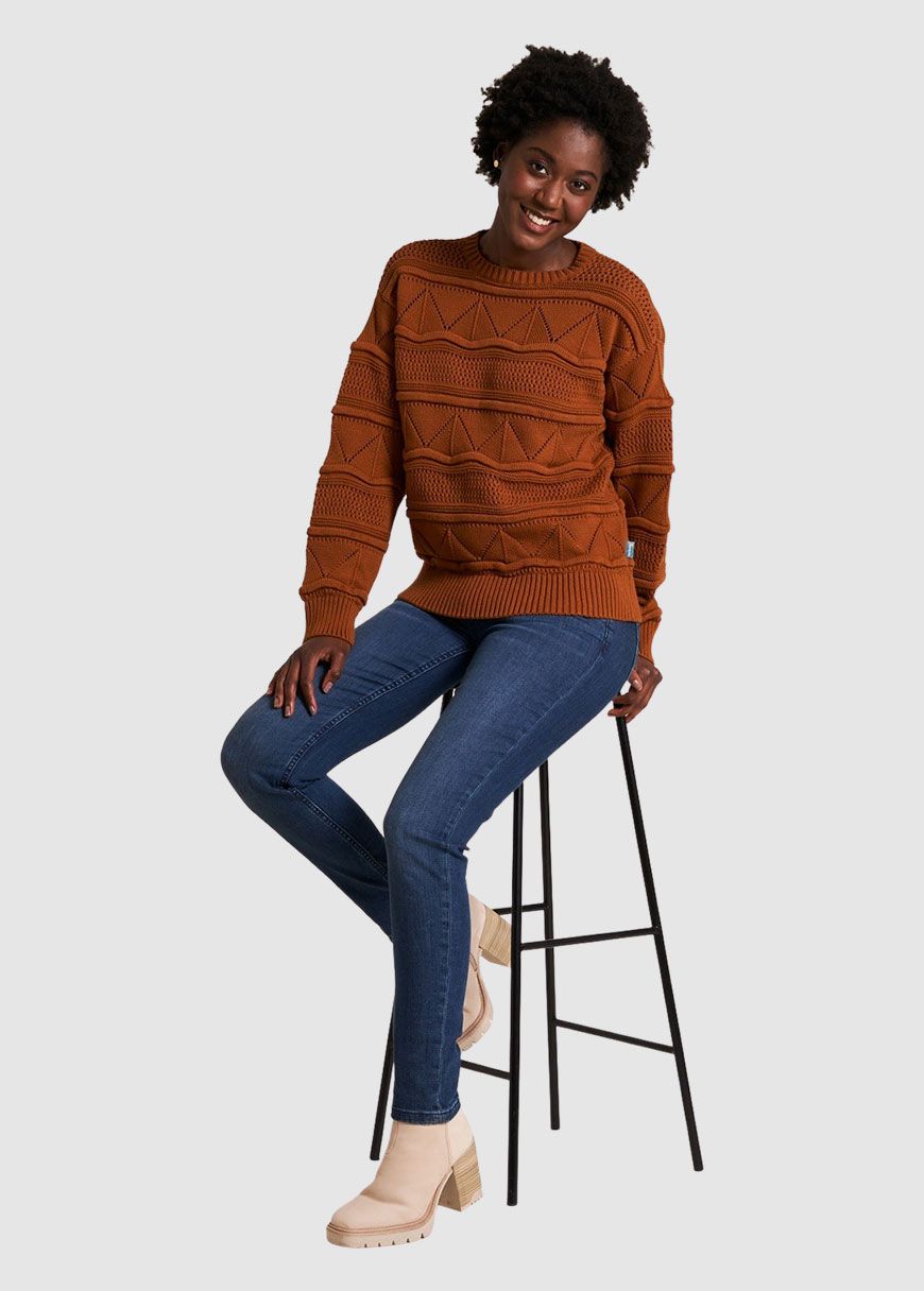 Gemusterter Strickpullover