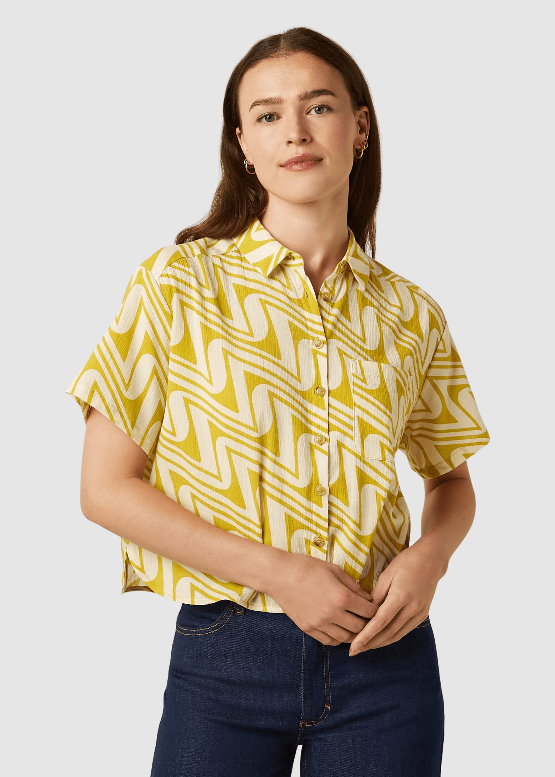 Evelina Blouse Laguna Woven Spring Yellow