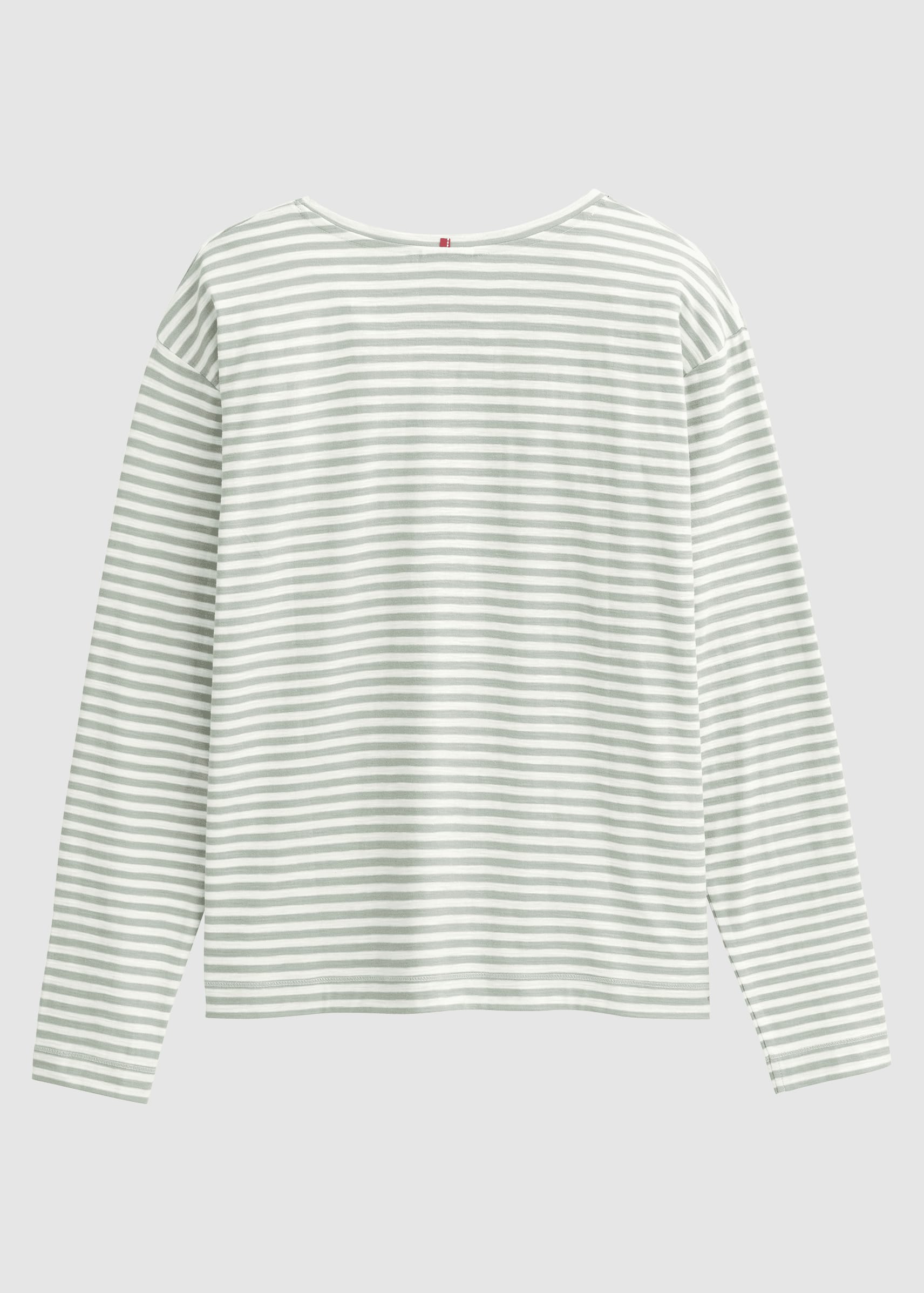 Langarm-Shirt Salbei Geringelt Langarm-Shirt Salbei Geringelt