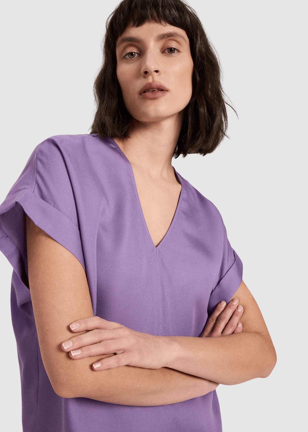 Blusenshirt Aus Tencel Purple Haze Blusenshirt Aus Tencel Purple Haze