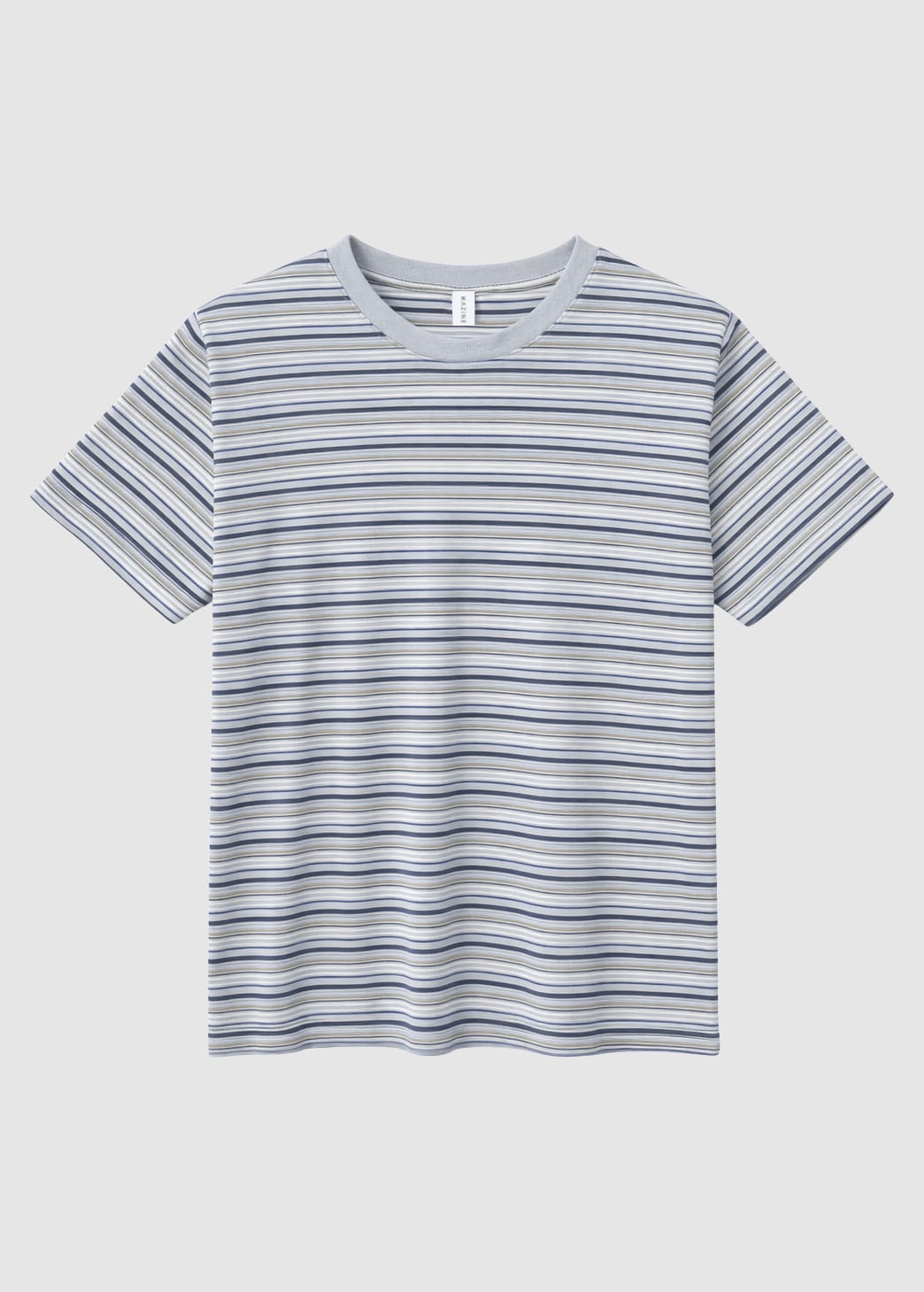 Retro Striped T-Shirt Ice Blue Multicolor