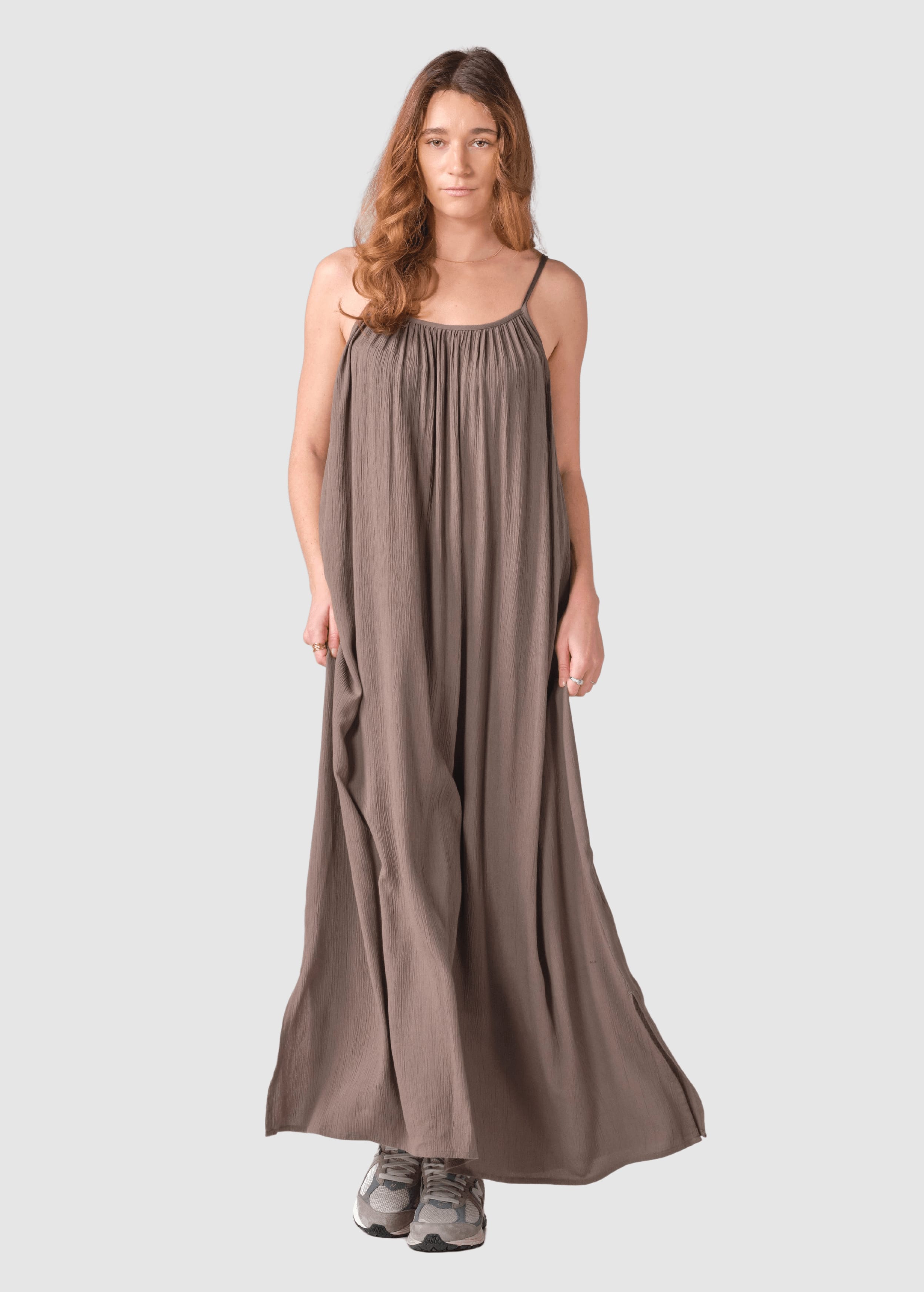 Flora Dress Taupe Flora Dress Taupe
