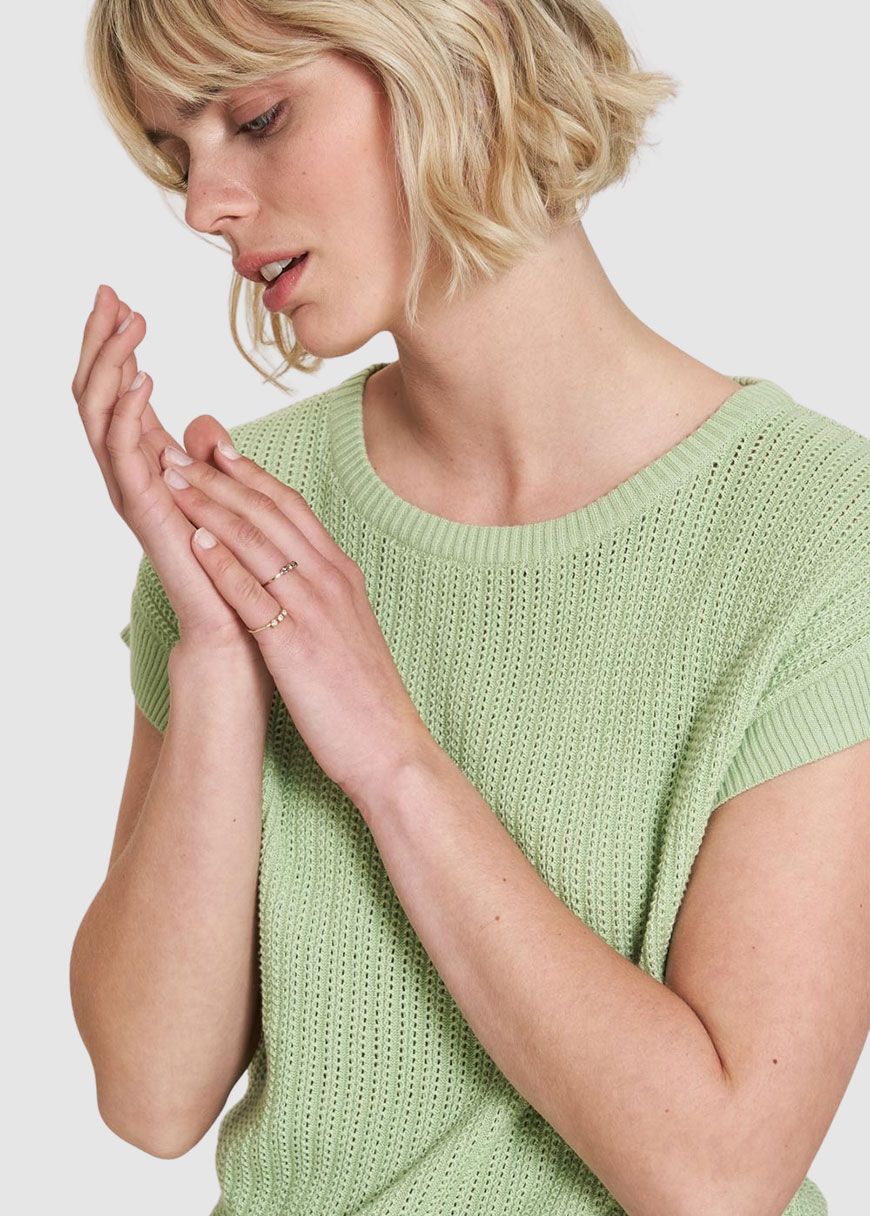 Lockeres Strick-Shirt Lockeres Strick-Shirt