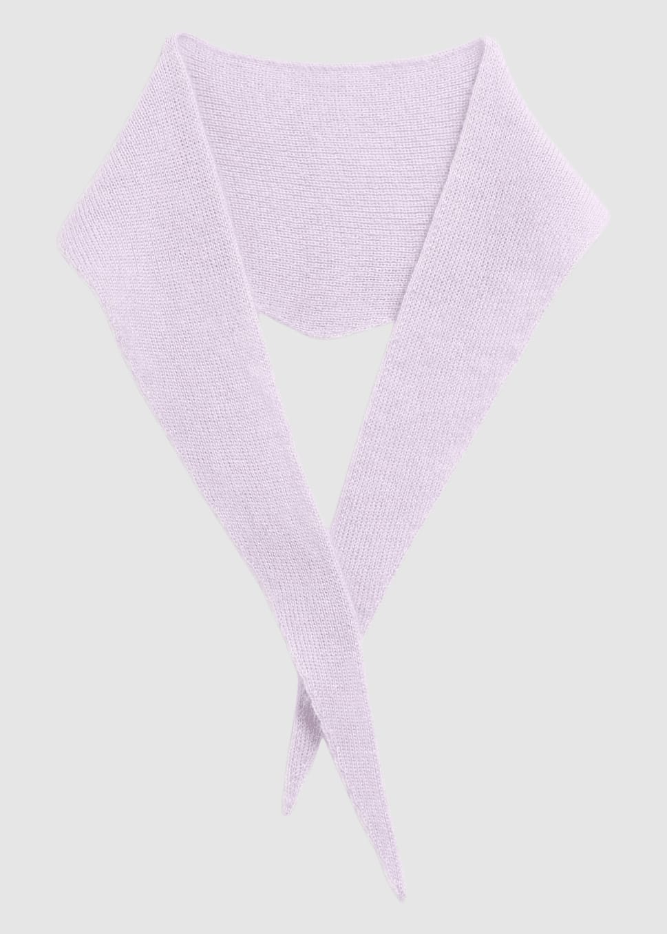Small Mohair Blend Scarf W Moonlit Lilac