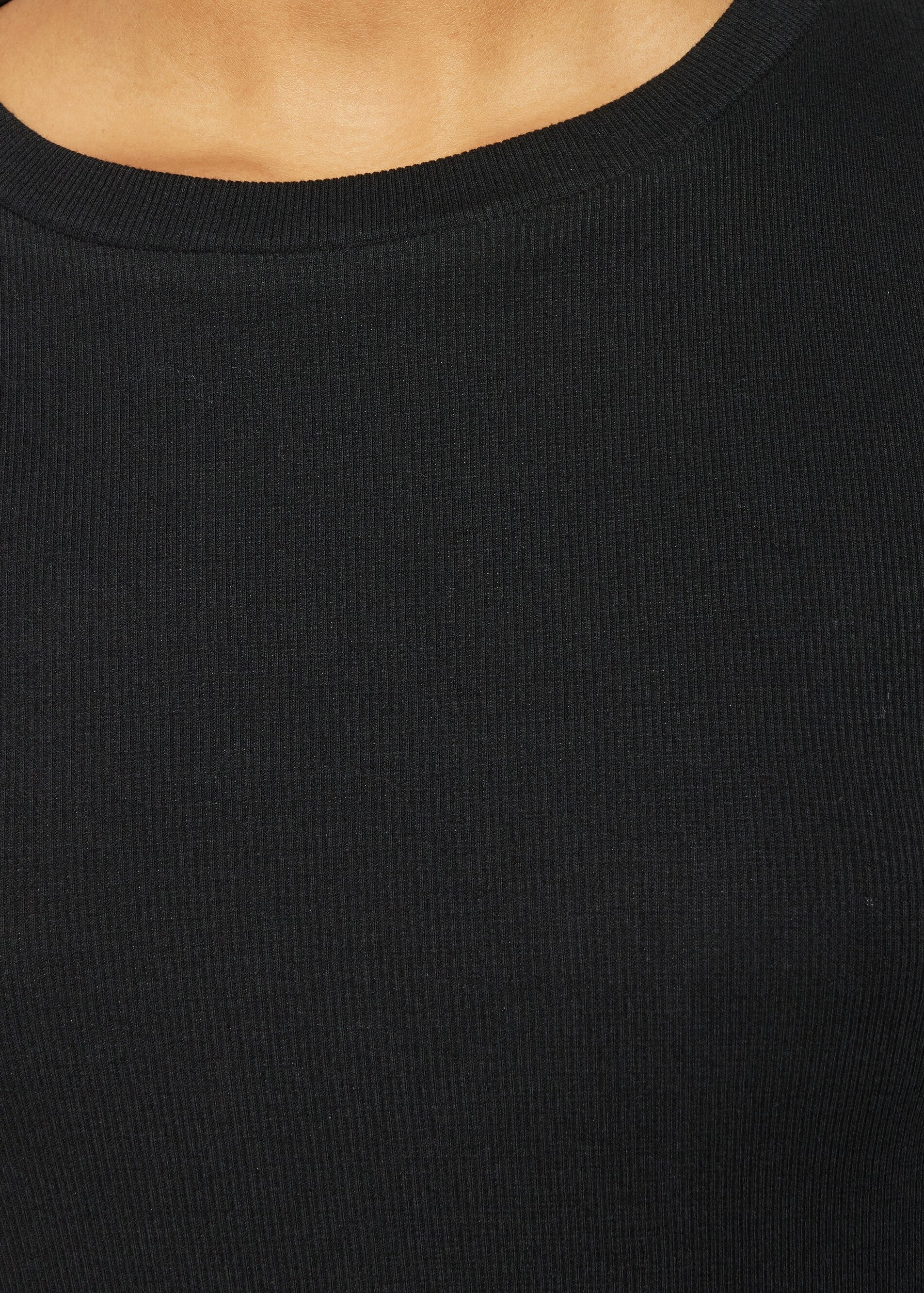 knowledge-cotton-apparel-rib-long-sleeve-t-shirt-black-jet-5.jpeg Rib Long Sleeve T-Shirt Black Jet