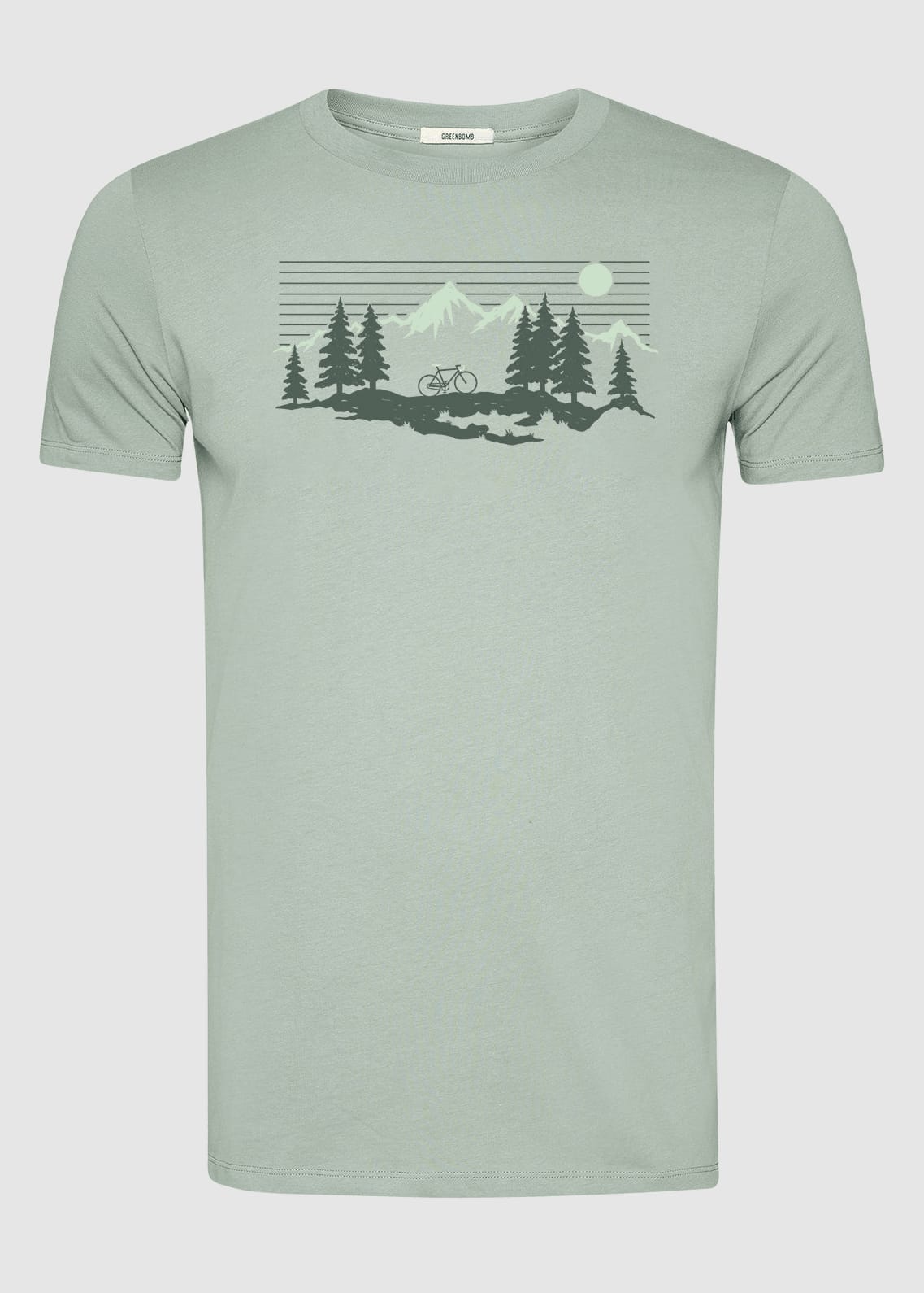 Bike Mountain Pines Guide T-Shirt Soft Sage Bike Mountain Pines Guide T-Shirt Soft Sage