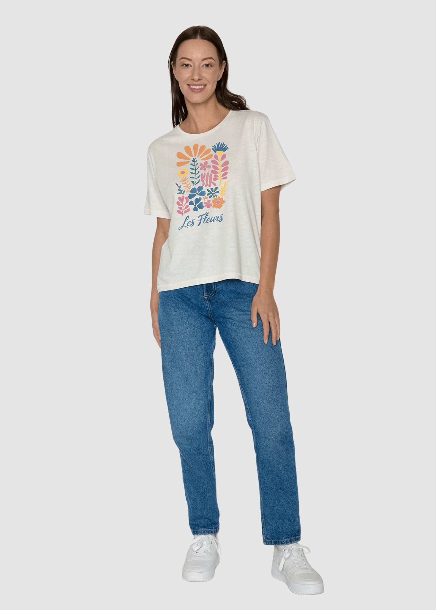 Les Fleurs Nova T-Shirt Moonstone Les Fleurs Nova T-Shirt Moonstone