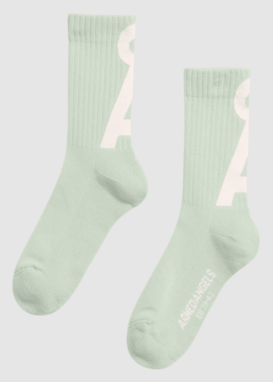 Saamus Short Socks W Foam Oatmilk Saamus Short Socks W Foam Oatmilk
