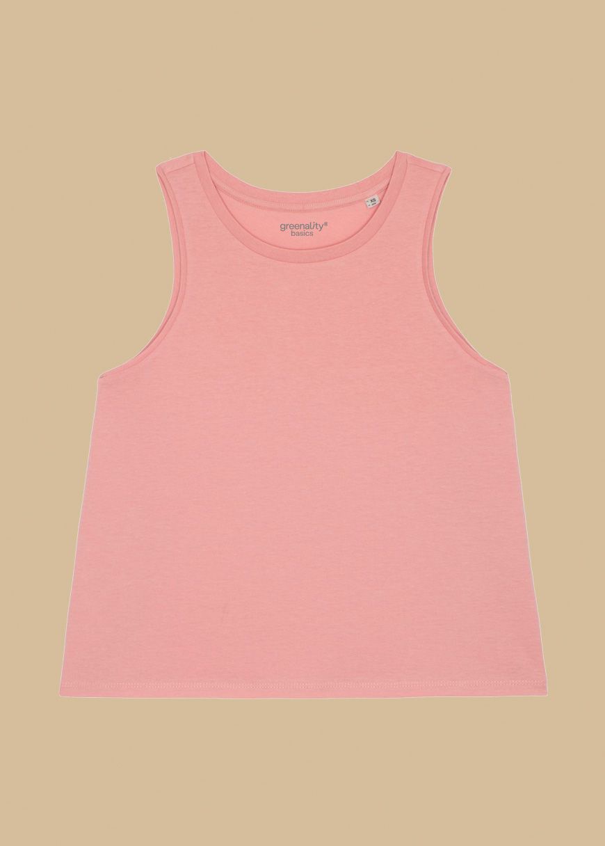 Cropped Oversized Tanktop Woman Cropped Oversized Tanktop Woman