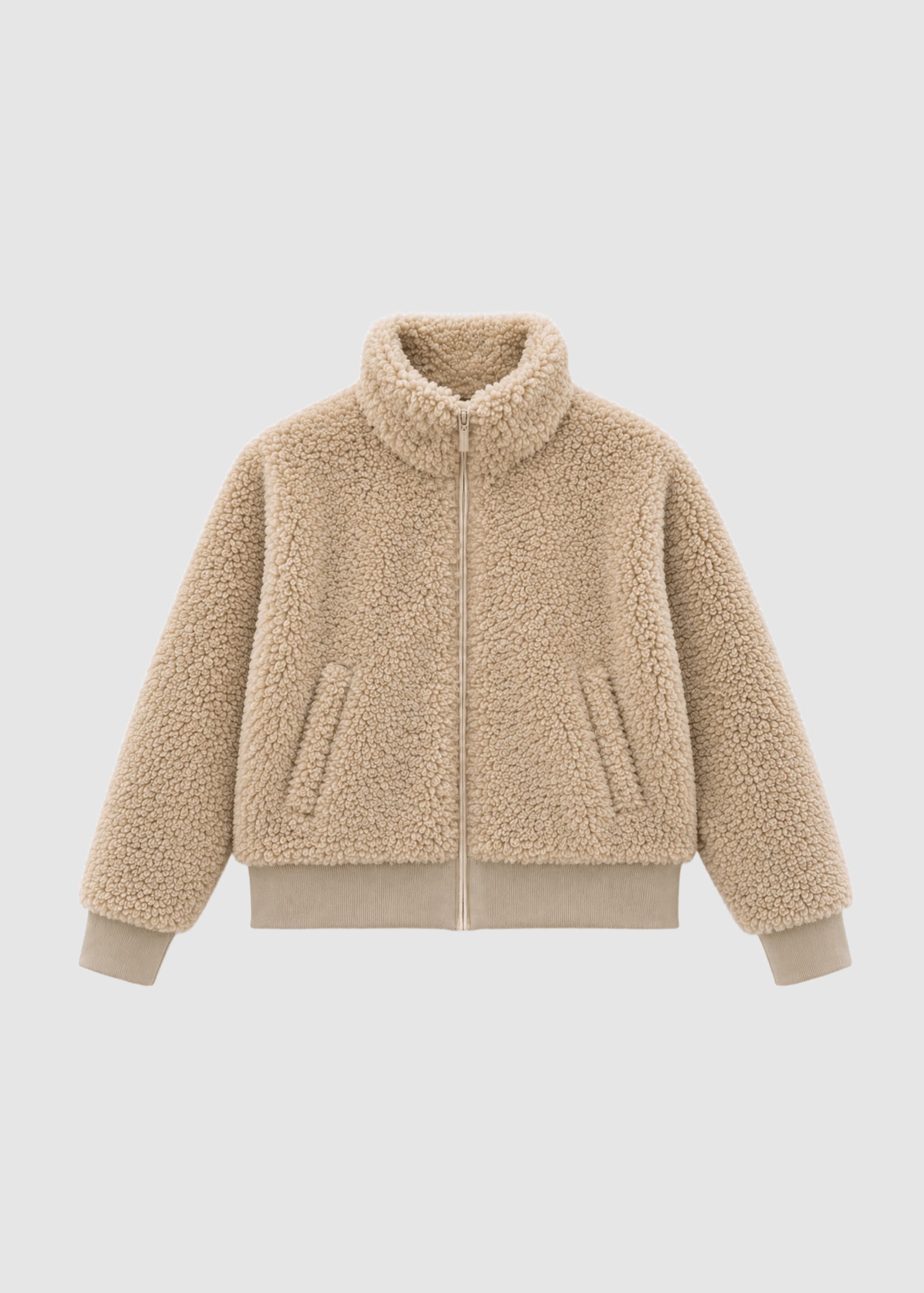 Faux-Fur Blouson Natural