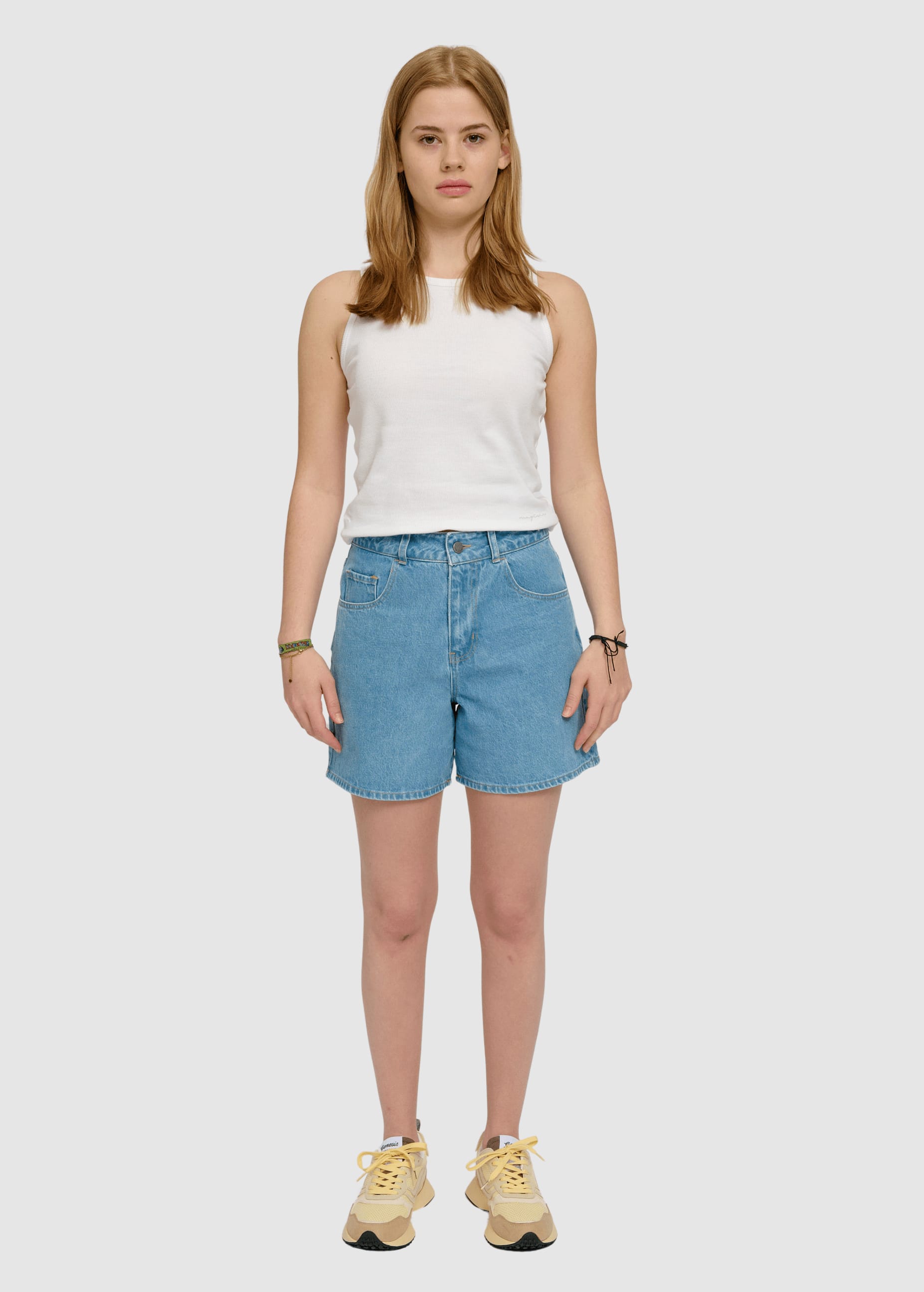 Denim Shorts Light Blue Wash Denim Shorts Light Blue Wash