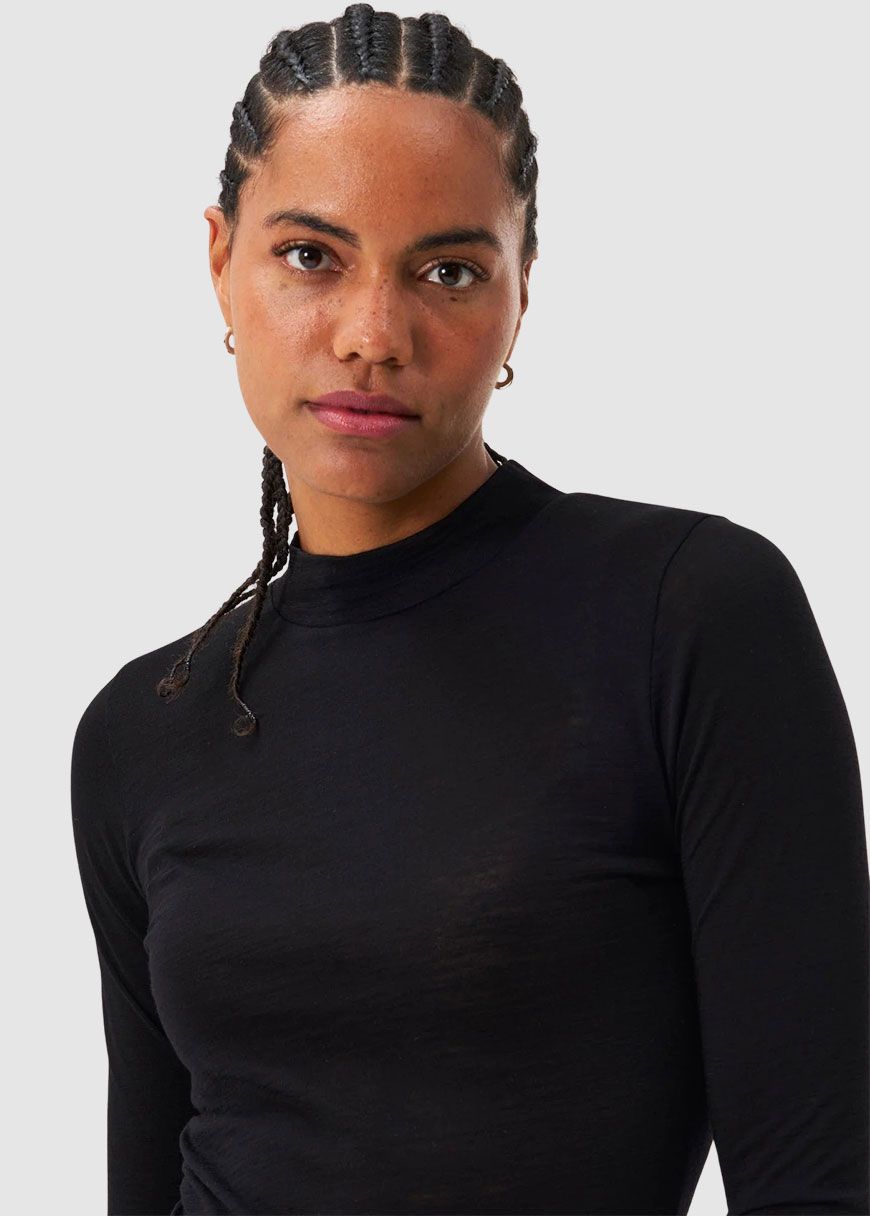 Mockneck Longsleeve Merino Women