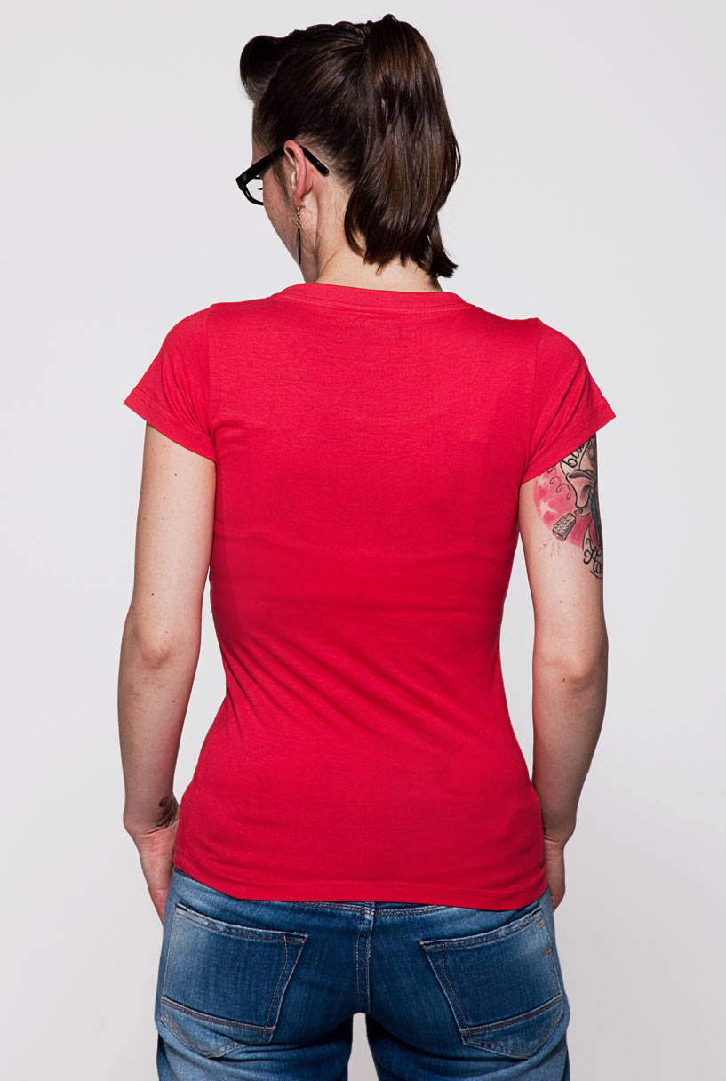T-Shirt Rundausschnitt Rot T-Shirt Rundausschnitt Rot