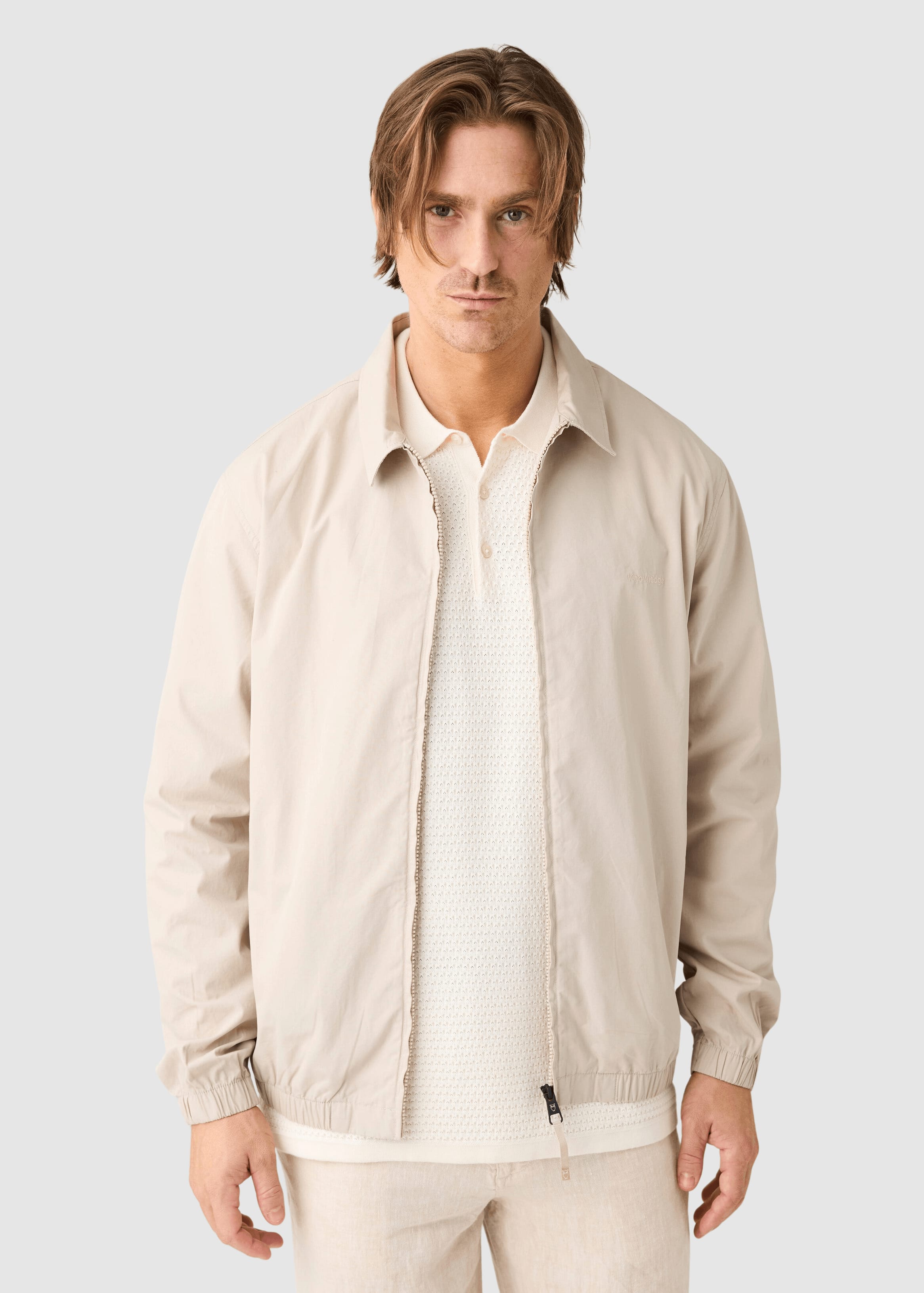 Light Poplin Jacket Light Feather Gray Light Poplin Jacket Light Feather Gray