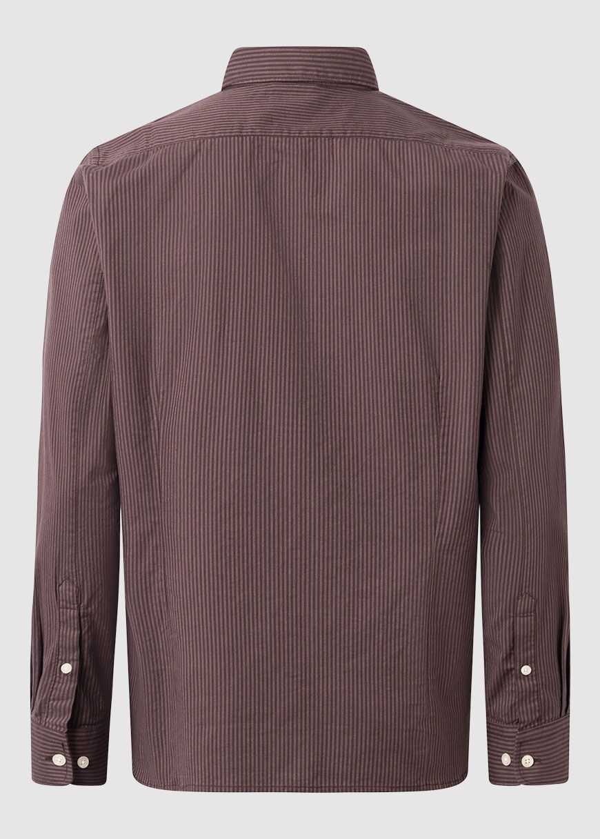 Costom Tailored Fit Striped Oxford Shirt Costom Tailored Fit Striped Oxford Shirt