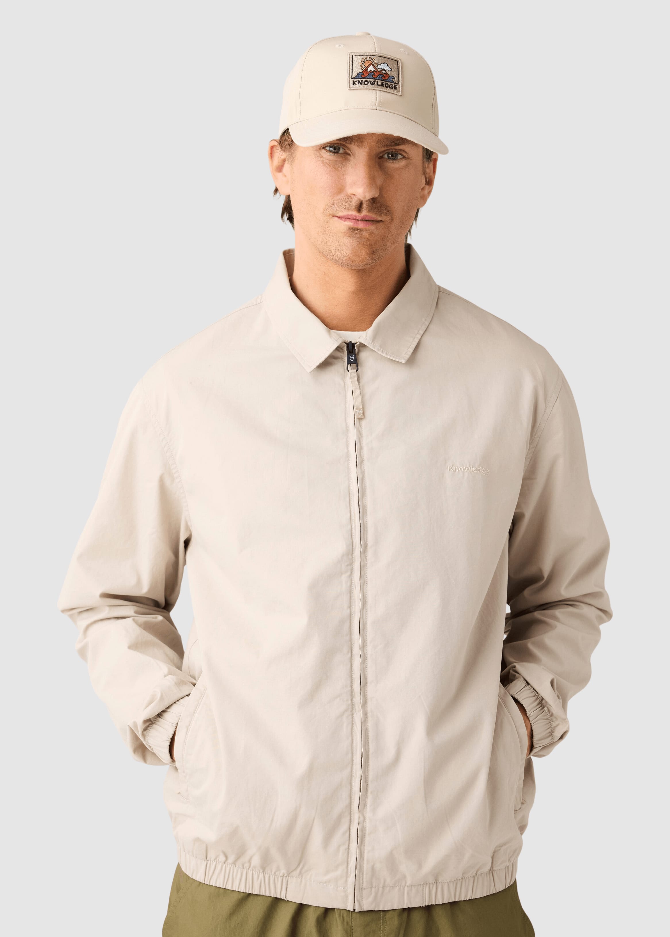 Light Poplin Jacket Light Feather Gray Light Poplin Jacket Light Feather Gray