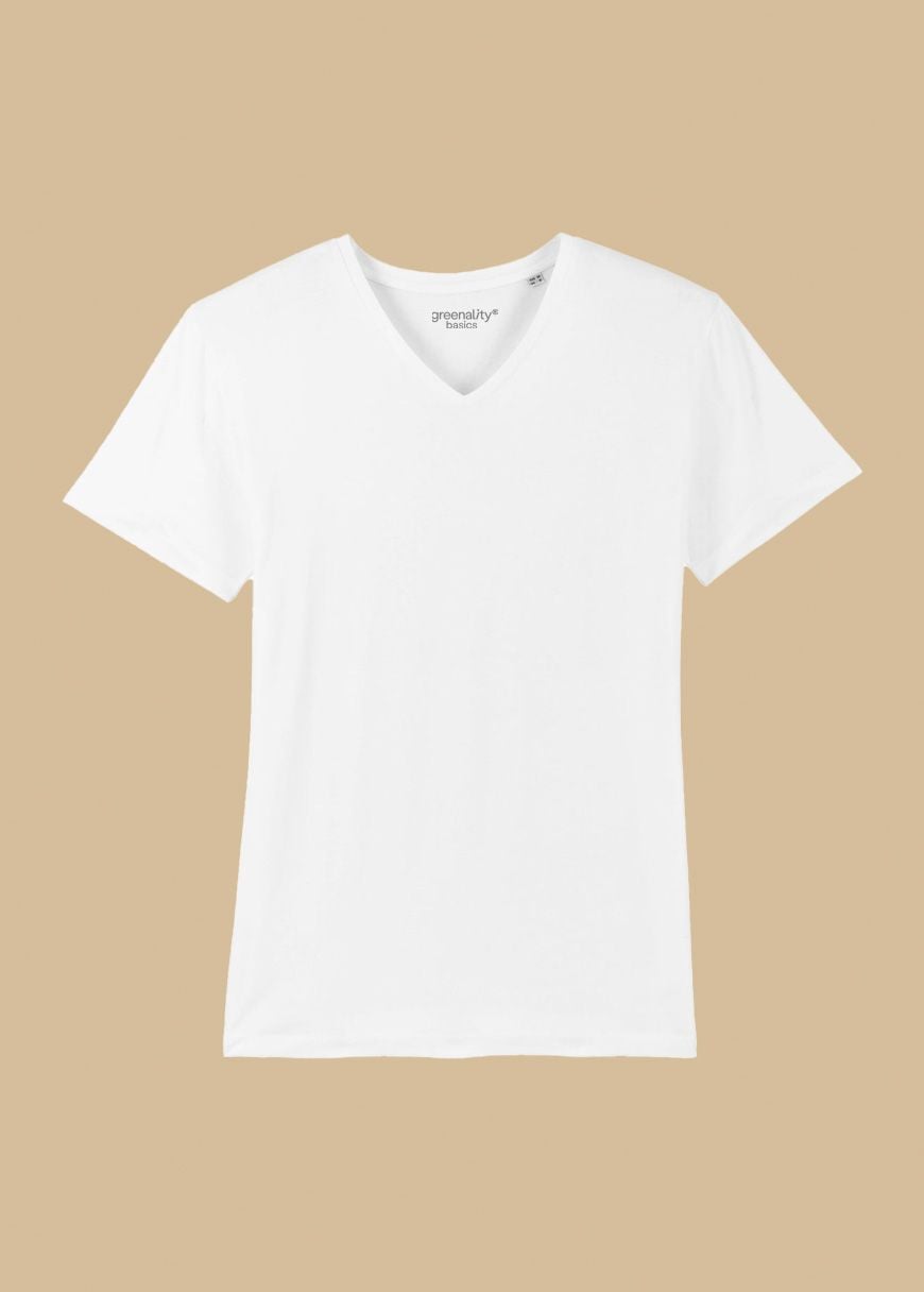 V-Neck T-Shirt Man White