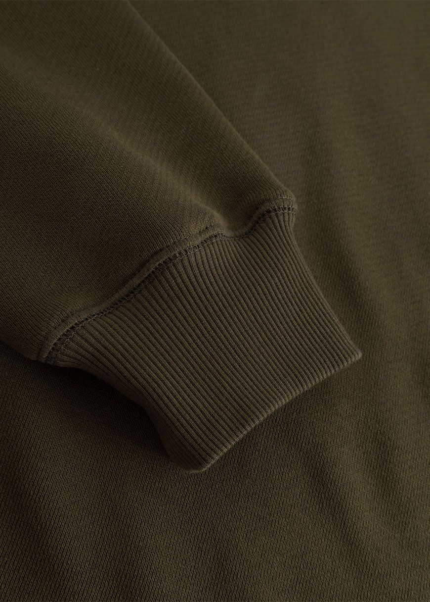 Loose Fit Hood Kangaroo Pocket Sweat