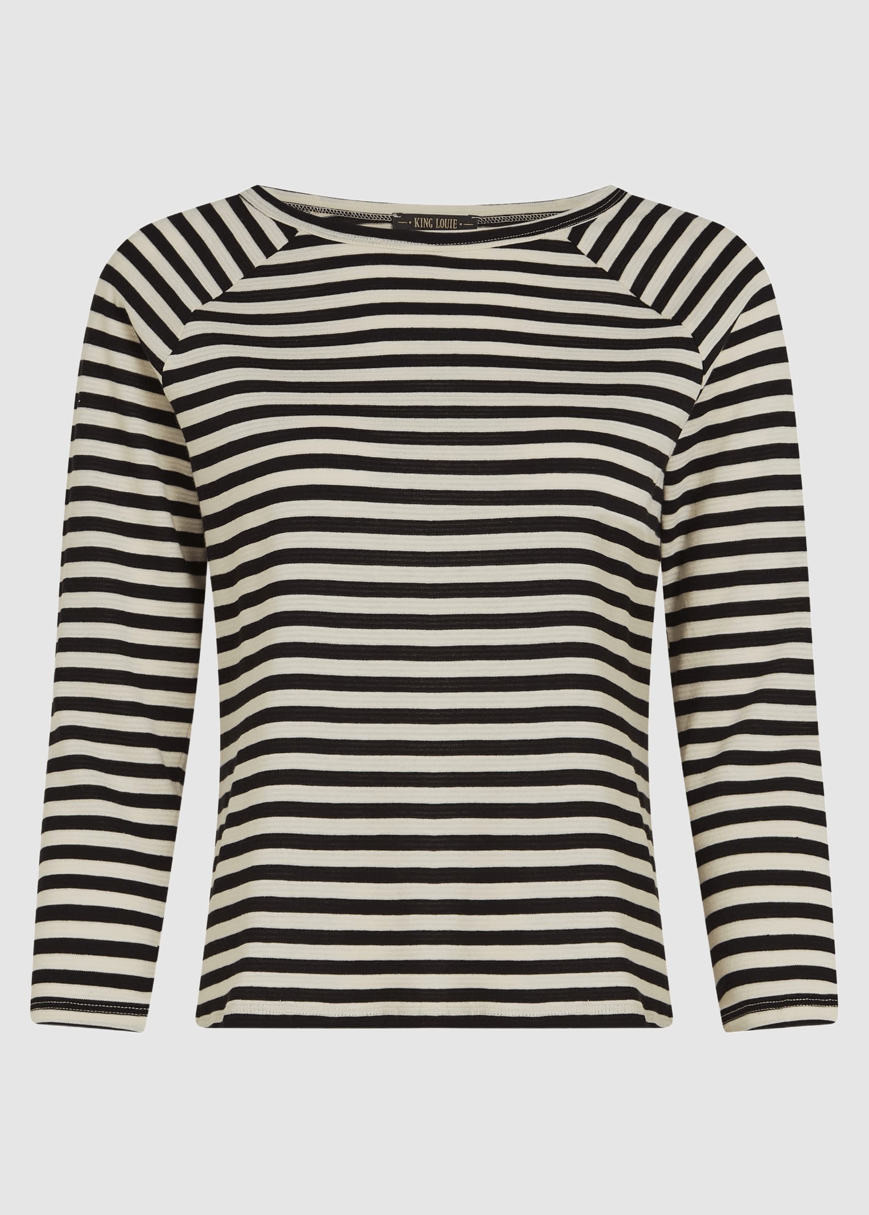 Raglan Tee Chopito Stripe Black Raglan Tee Chopito Stripe Black