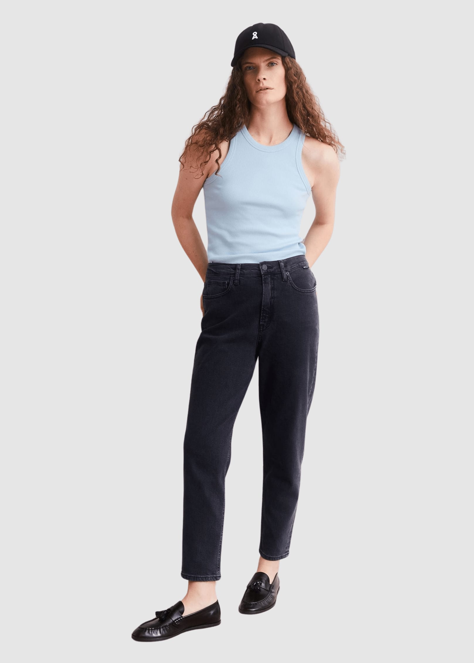 Mairaa High Waist Mom Jean Ebony Mairaa High Waist Mom Jean Ebony