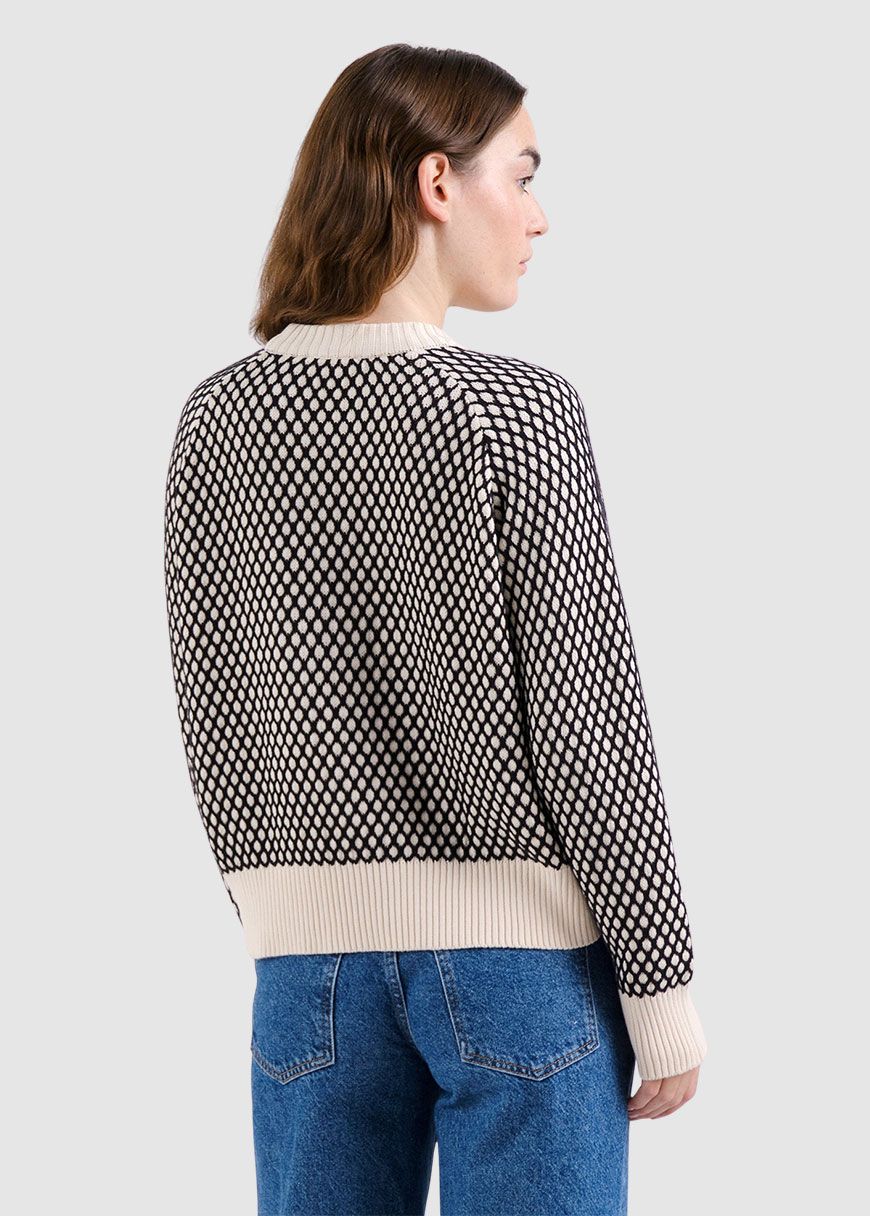 dedicated_sweater_husie_bubble_knit_AW_25_DED_23190_Black_Vanilla_White_3_f2f19e16a6 Sweater Husie Bubble Knit