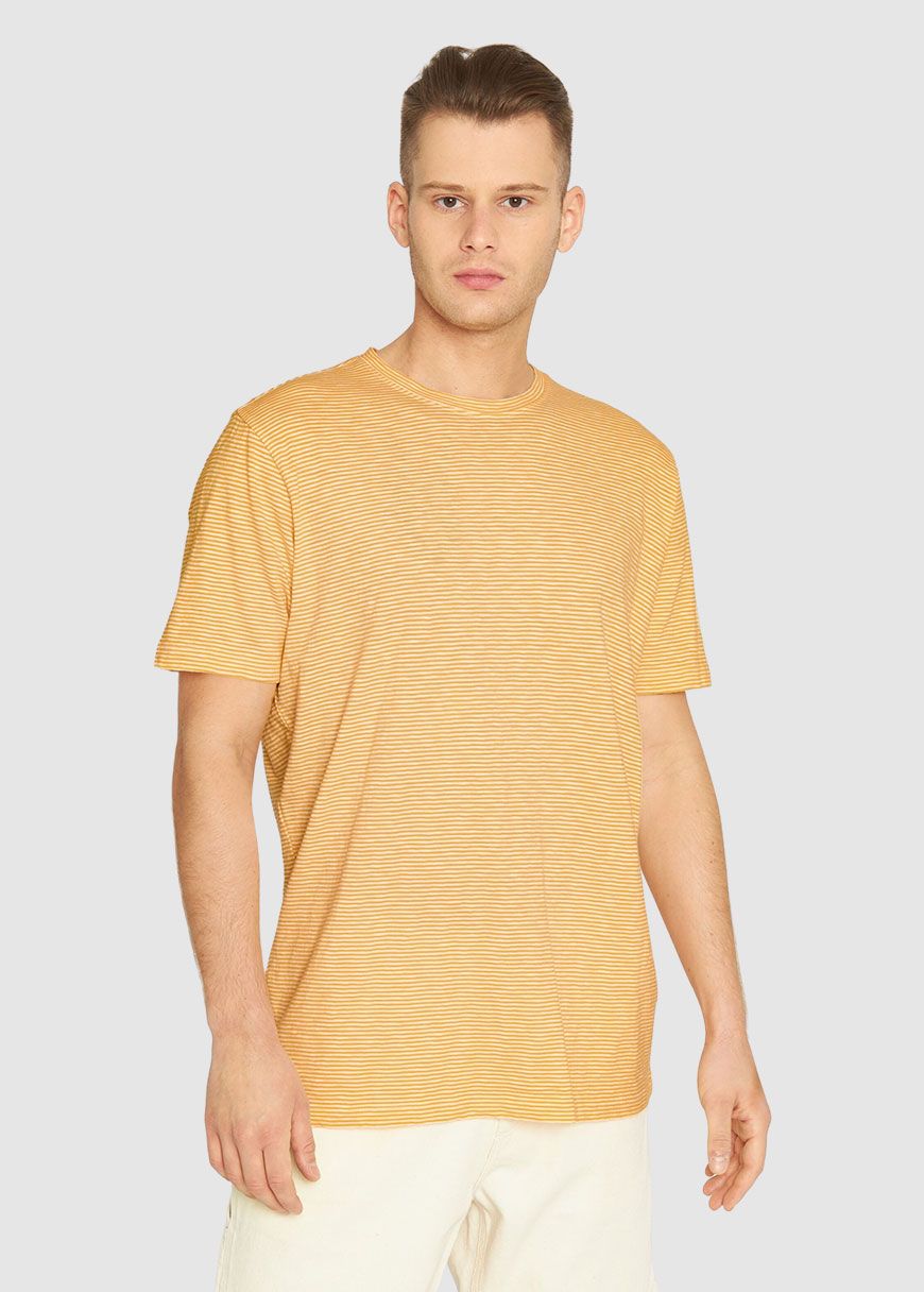 Narrow Striped Slub T-Shirt Narrow Striped Slub T-Shirt