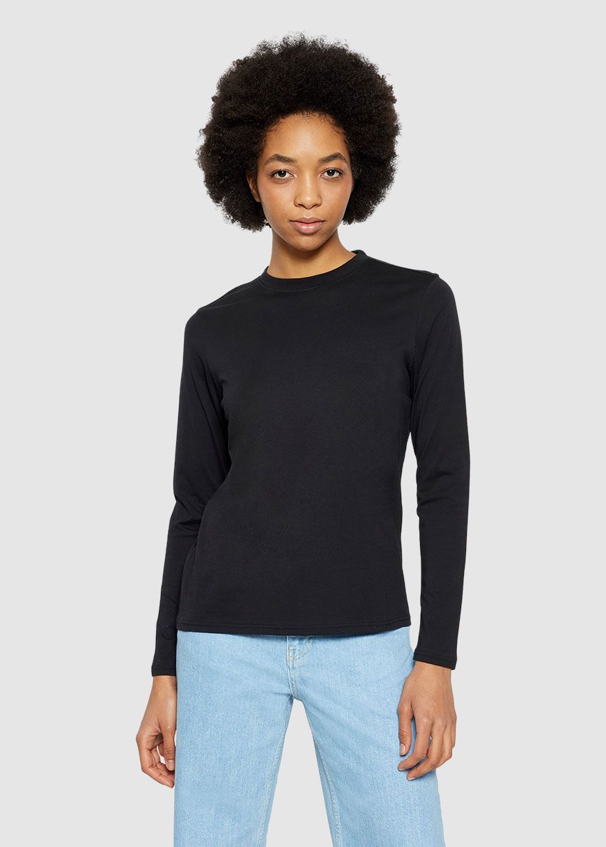 knowledge_cotton_apparel_basic_pima_cotton_long_sleeve_t_shirt_AW_25_KCA_2120007_1300_Black_Jet_1_80af41c7ac Basic Pima Cotton Long Sleeve T-Shirt