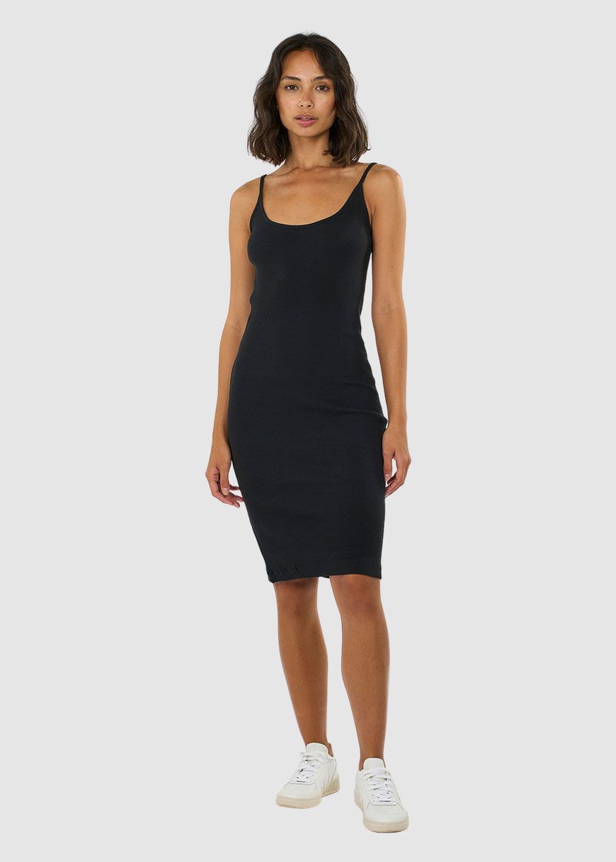 Jersey Rib Strap Dress