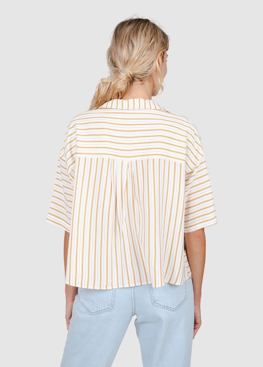 Mix Oversize Cropped Blouse