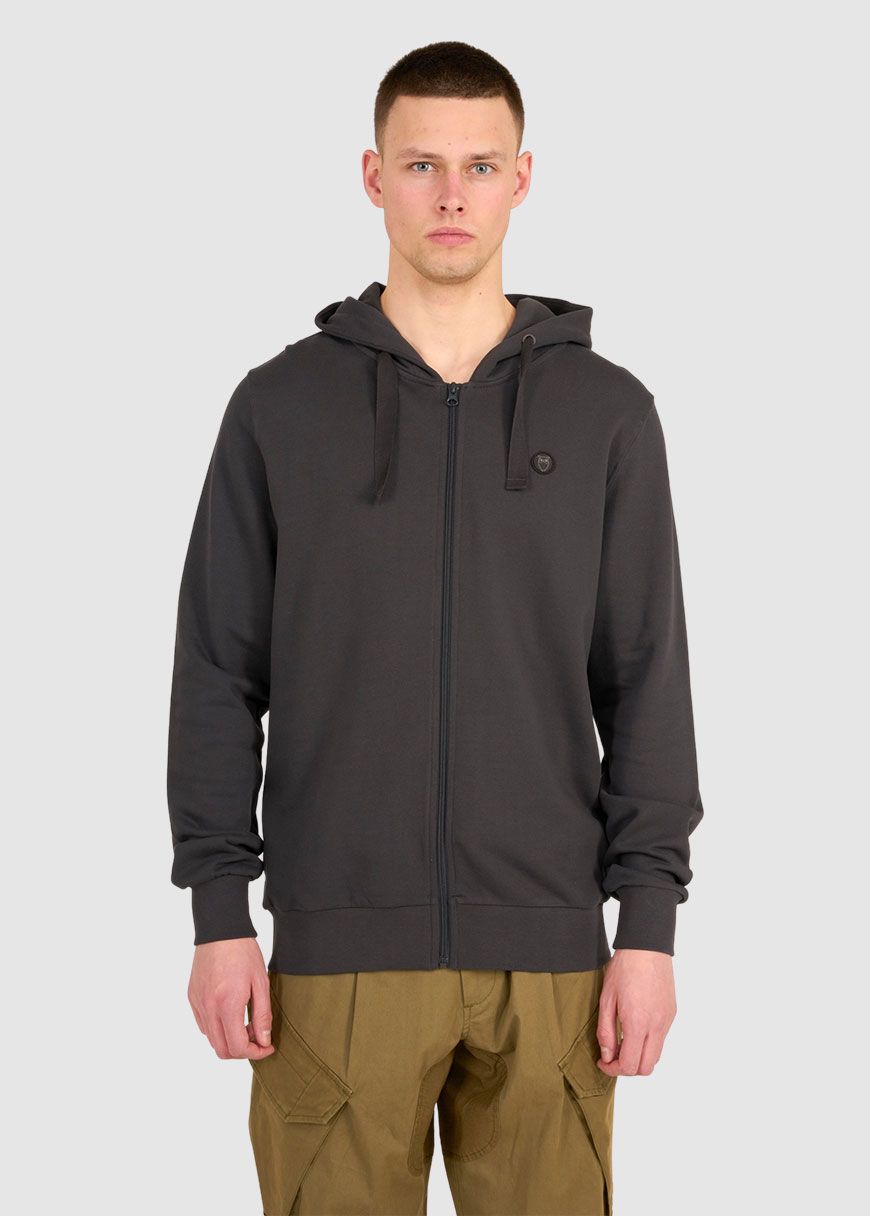 Zip Hood Basic Badge Sweat Zip Hood Basic Badge Sweat