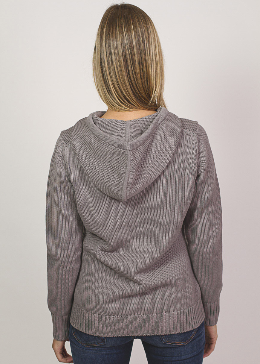 Strickhoodie Grau Strickhoodie Grau