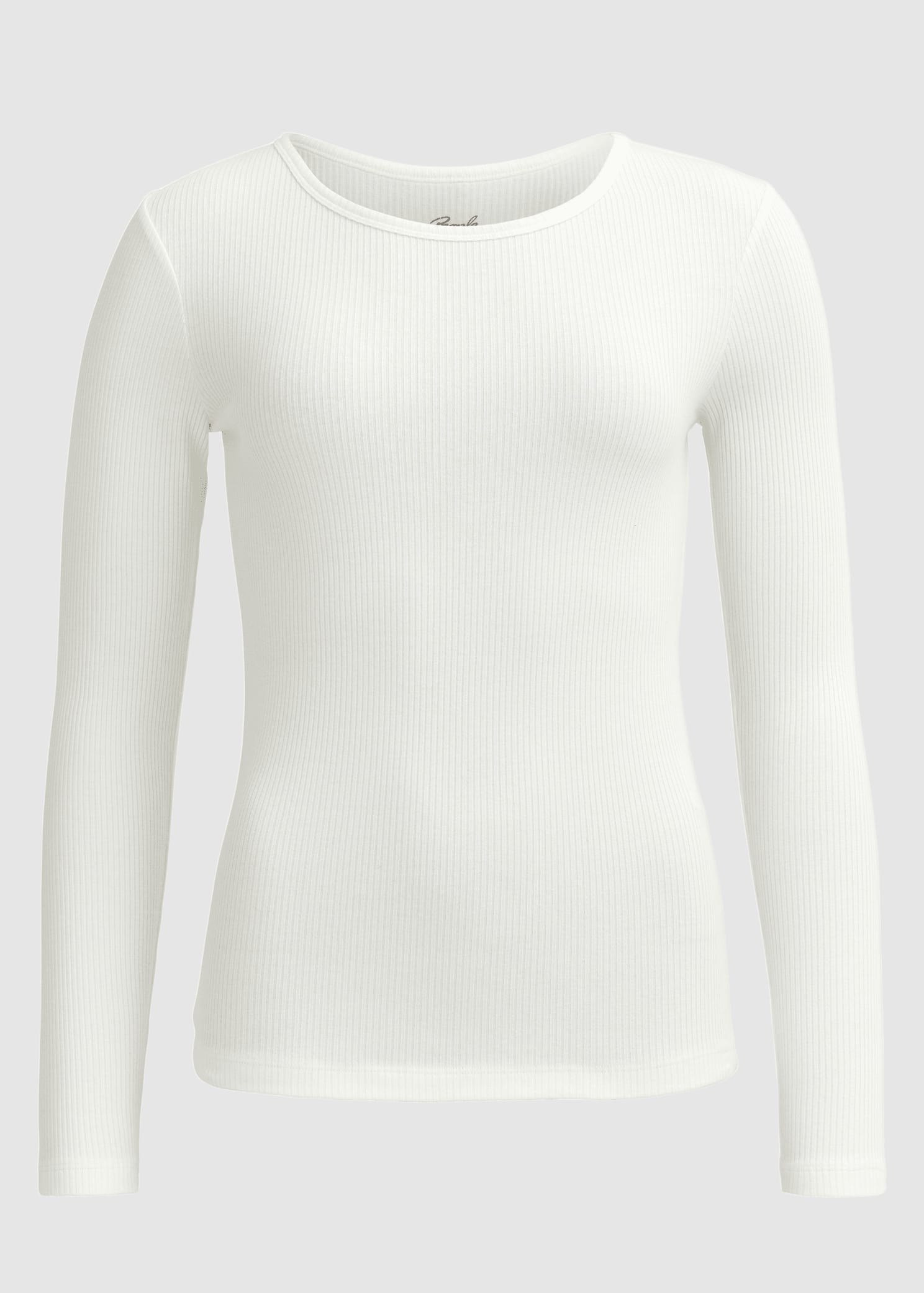 Langarm-Shirt Weiß