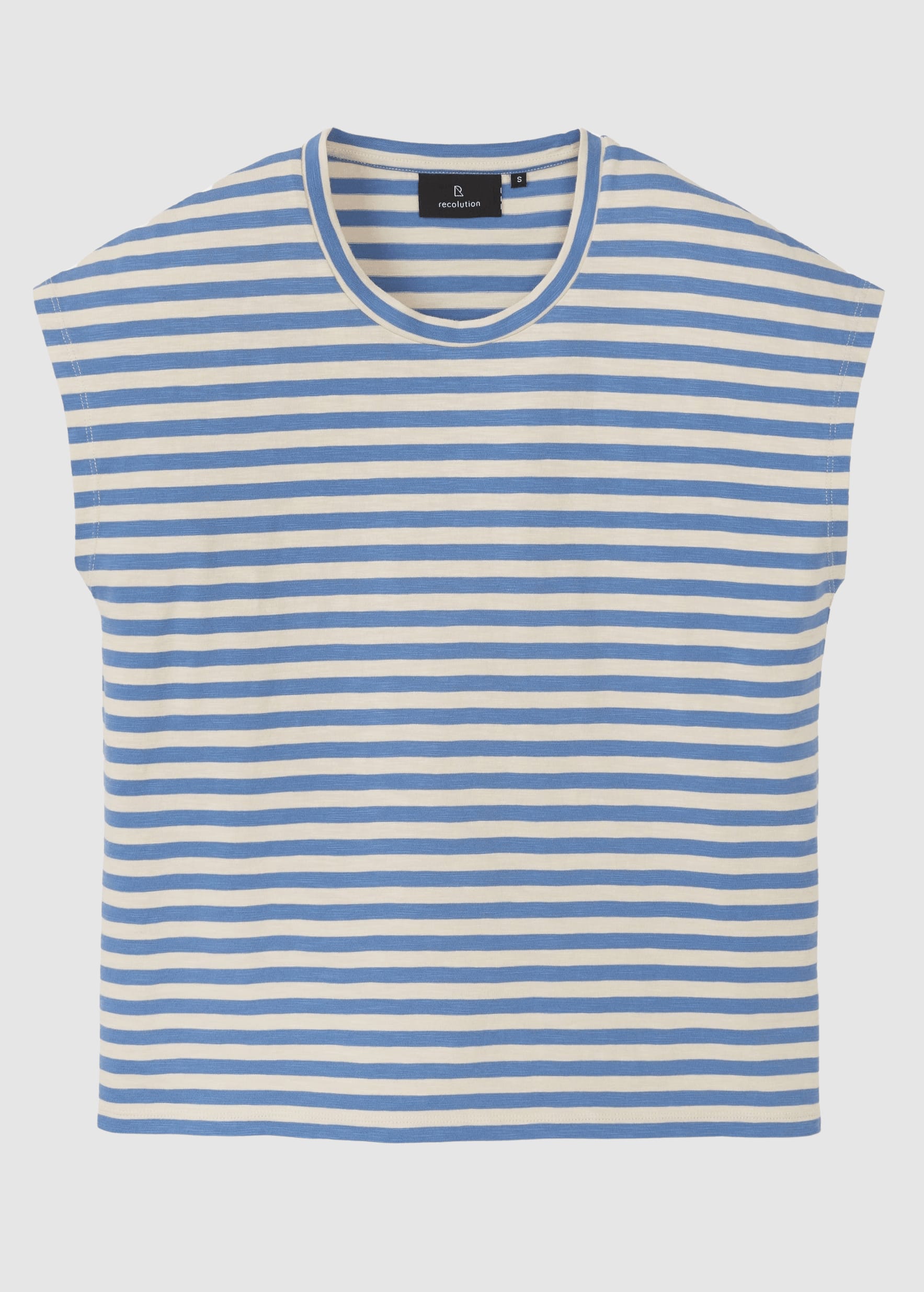 T-Shirt Zinnia Stripes Electric Blue T-Shirt Zinnia Stripes Electric Blue