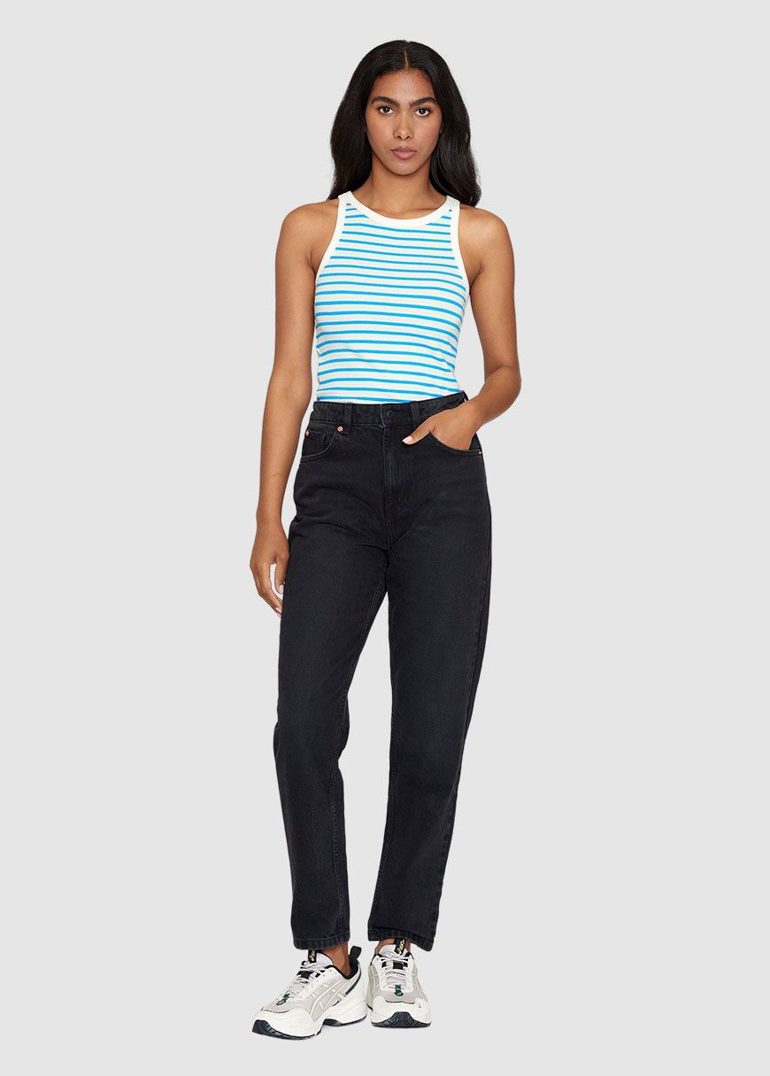 Striped Racer Rib Top Striped Racer Rib Top