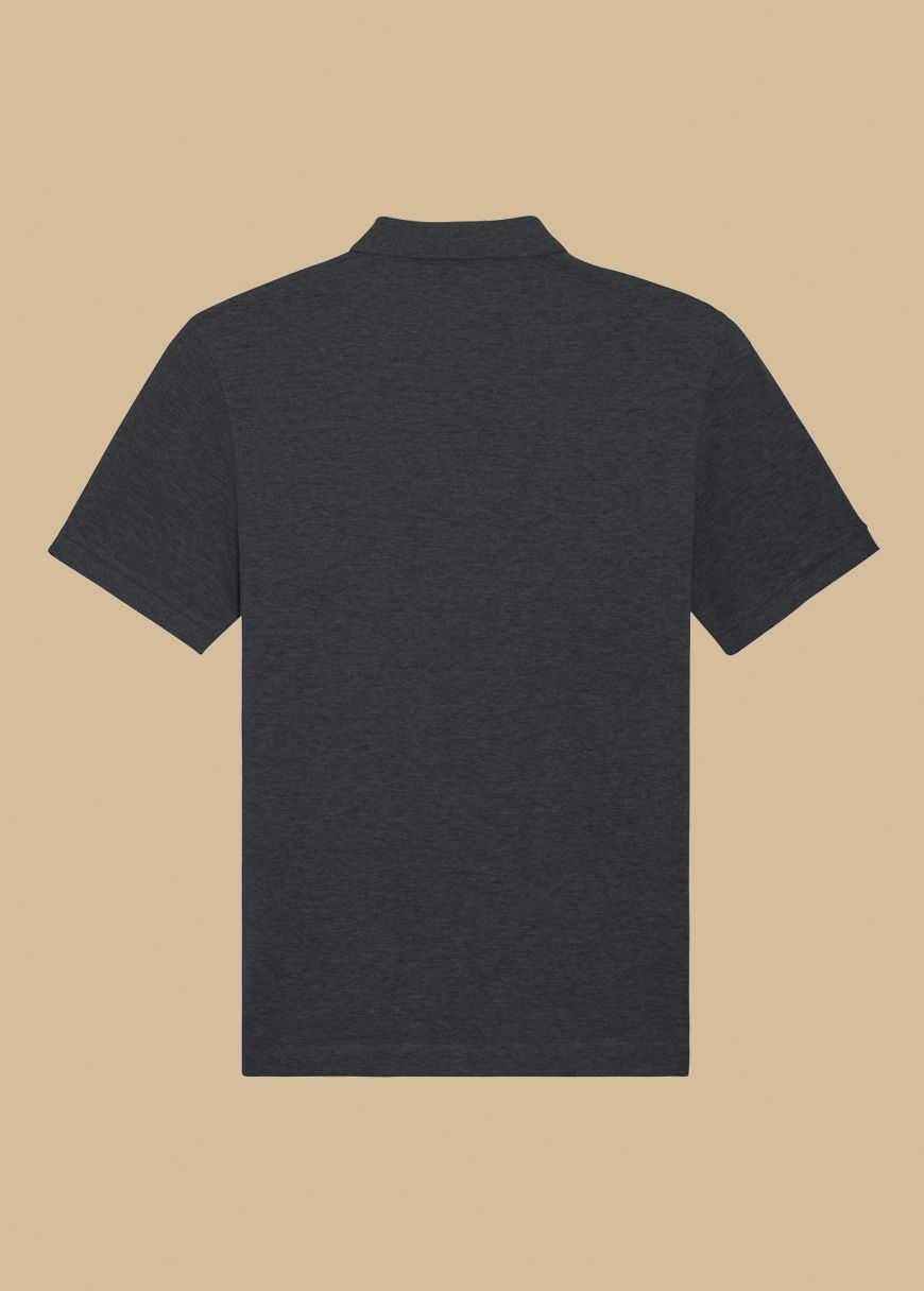 Dark_Heather_Grey_Polo_frei_hinten_51e19cdd71 Classic Poloshirt Man