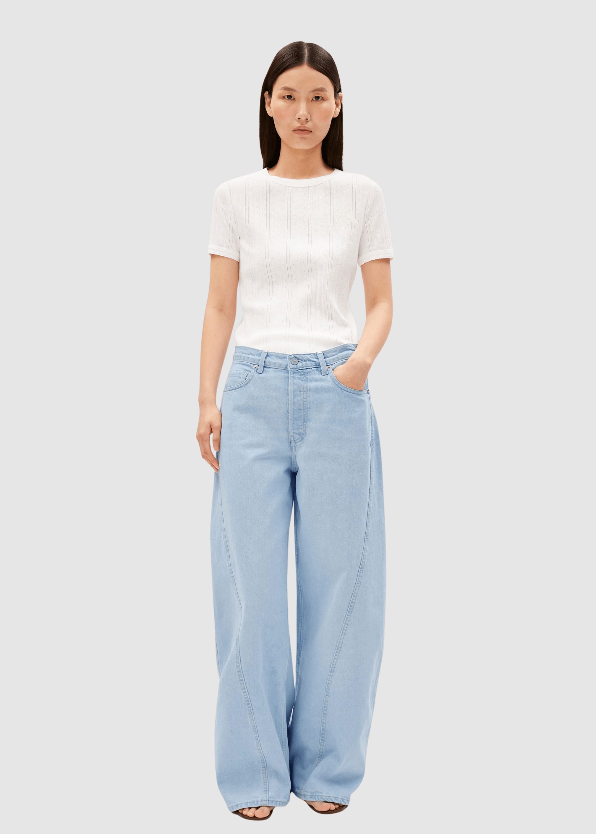 Pointelle T-Shirt White