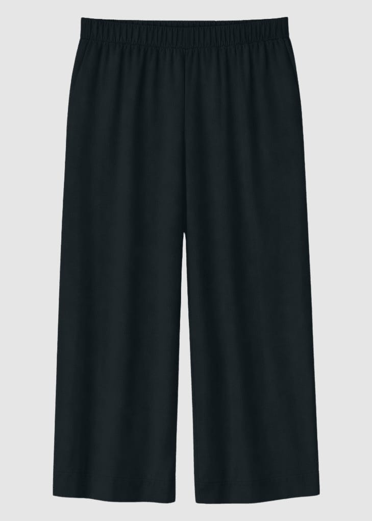 Wide Leg Viscose Pants Black Wide Leg Viscose Pants Black