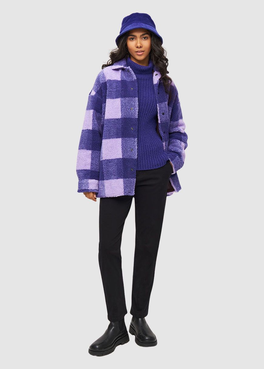 Checked Teddy Overshirt