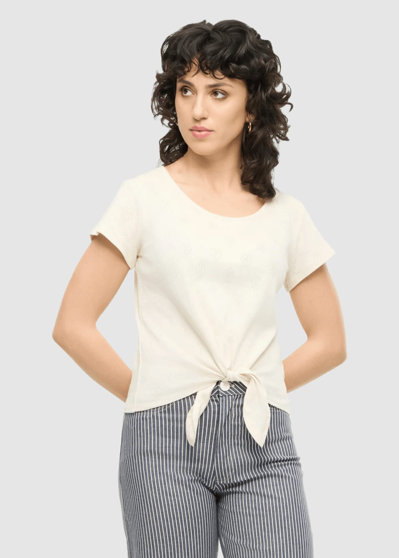 Floral Sky Top White Floral Sky Top White