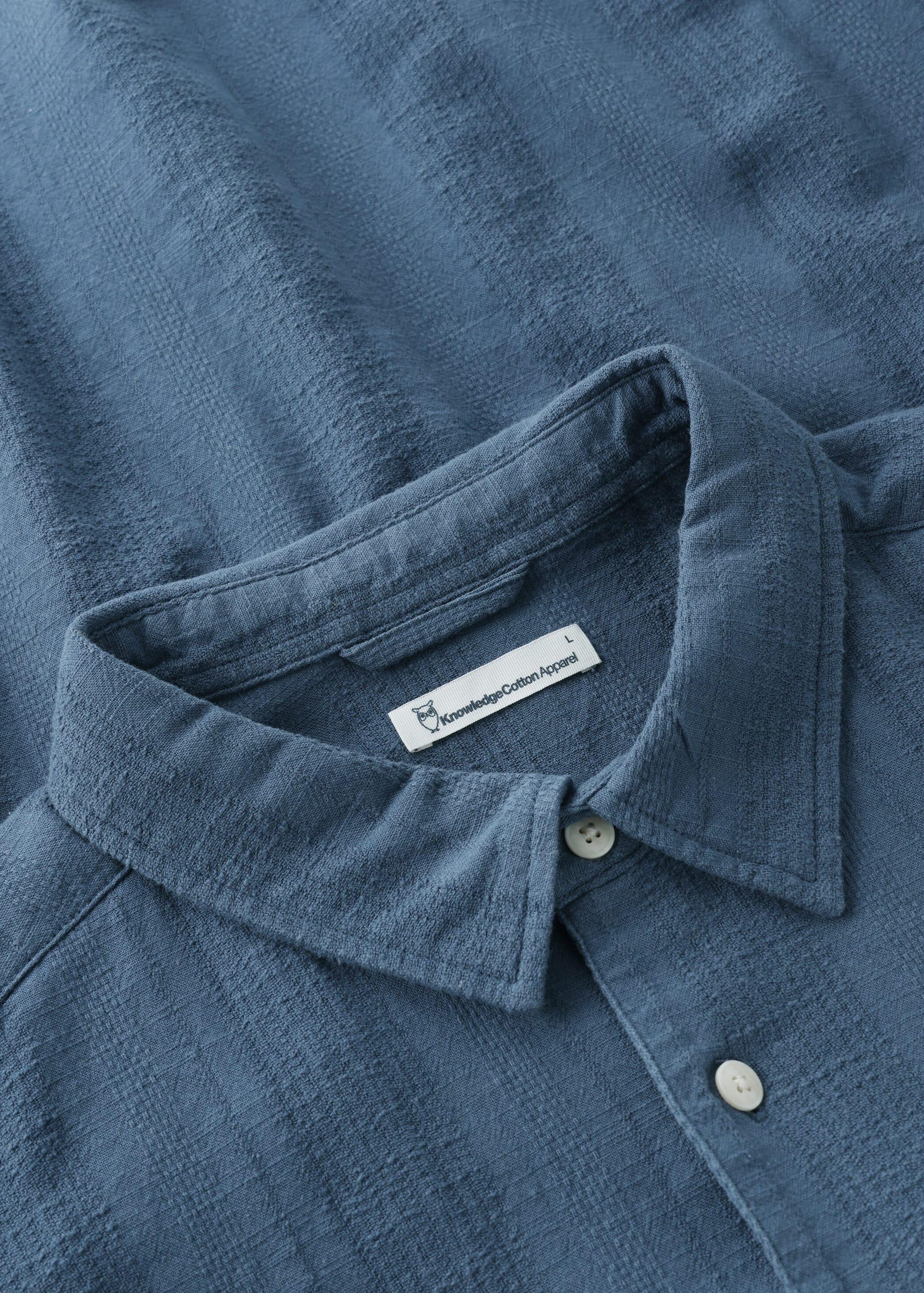 Relaxed Structure Short Sleeve Shirt Vintage Indigo