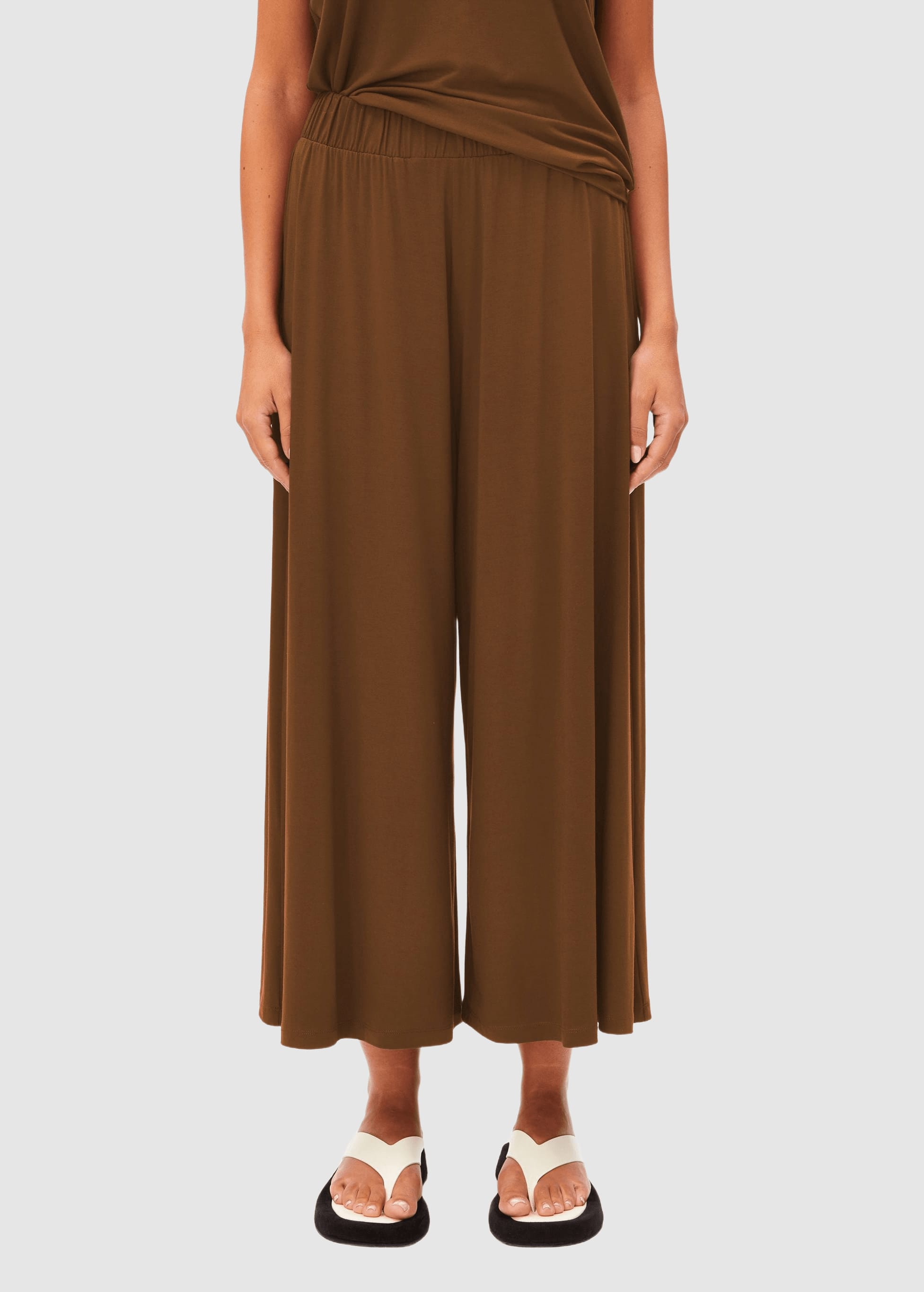 Cropped Jersey Pant Dried Palm Cropped Jersey Pant Dried Palm